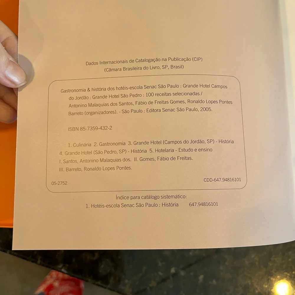 Gastronomia & História Cookbook - in Portuguese